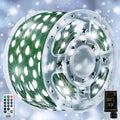 AVOXEZOR Christmas Lights Outdoor, 340FT 1000 LED IP67 Waterproof Christmas Tree Lights with 8 Modes Remote Timer for Indoor House Pation Outdoor Xmas Decorations, Cool White
