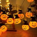 PMMIPNW Halloween Decoration Pumpkin String Lights 20LED, 2Modes joyful Pumpkin String Lights Wizard Hat Halloween Light String 10FT for Home Party Decor