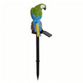 PMMIPNW Solar Parrot Outdoor Light, Garden Pathway Light, Landscape Lights for Patio Garden Outdoor Decoration, Green