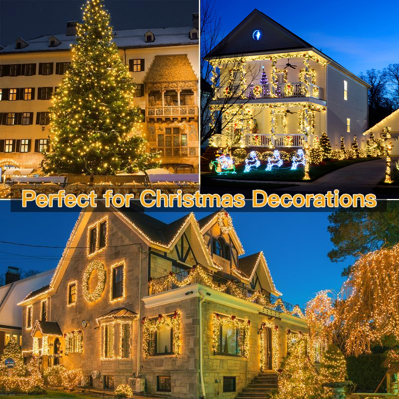 AVOXEZOR Christmas Lights Outdoor, 340FT 1000 LED IP67 Waterproof Chri ...